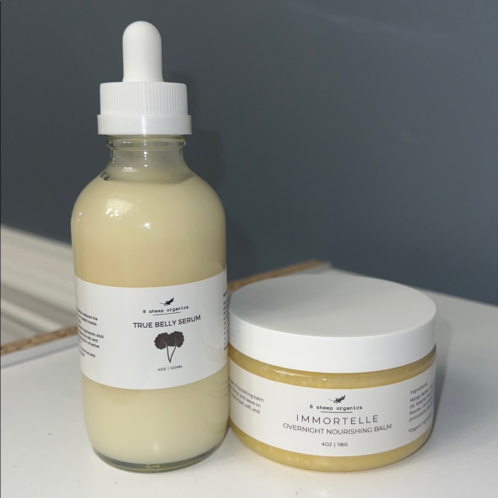 8 Sheep Organics True Belly Serum & balm NEW